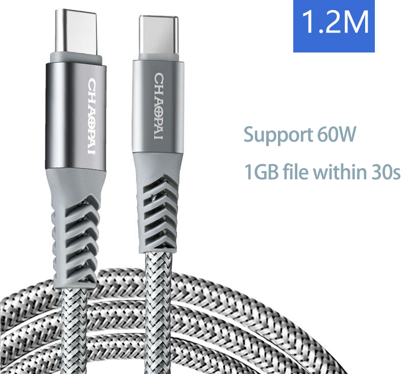 CHAOPAI USB C to TYPE C charging & data  PET cable